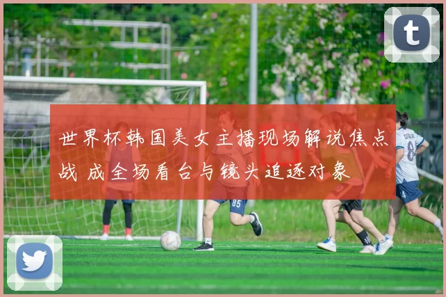世界杯韩国美女主播现场解说焦点战 成全场看台与镜头追逐对象